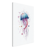 "Bloom in the Deep" – Abstract Jellyfish Wall Art Print - Canvas - 50x75 cm / 20x30″ - 