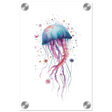 "Bloom in the Deep" – Abstract Jellyfish Wall Art Print - Acrylic Print - 20x30 cm / 8x12″ - 