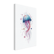 "Bloom in the Deep" – Abstract Jellyfish Wall Art Print - Canvas - 30x45 cm / 12x18″ - 