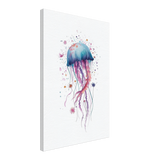 "Bloom in the Deep" – Abstract Jellyfish Wall Art Print - Canvas - 40x60 cm / 16x24″ - 
