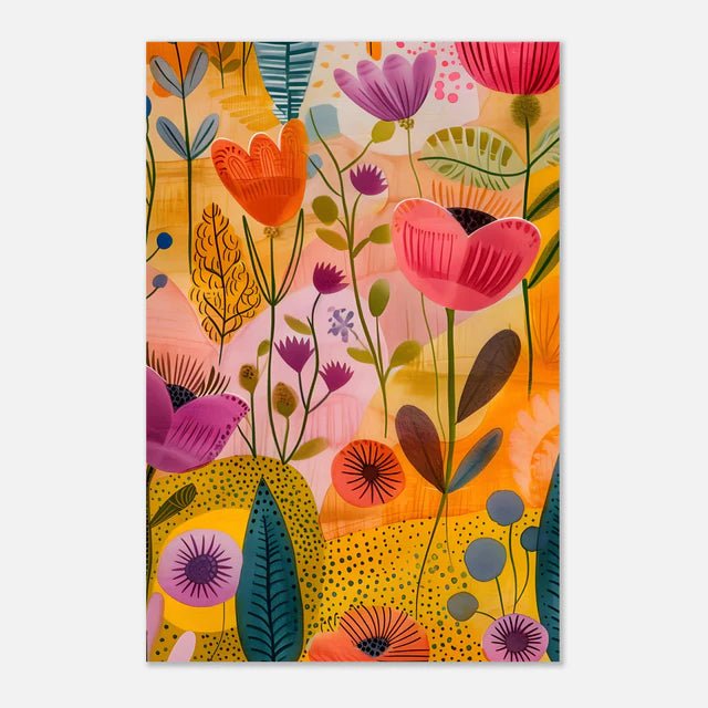 Blooming Abstract Trio - Canvas - 30X45 CM / 12X18″ - 