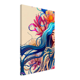 Blooming Whispers – Surreal Floral Femme Fantasy | Wall Art Print - Canvas - 40x60 cm / 16x24″ - 