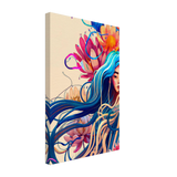 Blooming Whispers – Surreal Floral Femme Fantasy | Wall Art Print - Canvas - 30x45 cm / 12x18″ - 