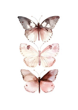 "Blue Breeze Wings" V02 – Watercolor Butterfly Elegance | Wall Art Print | 6 Design Options - 20x30 cm / 8x12" - Design Option 5 - Canvas