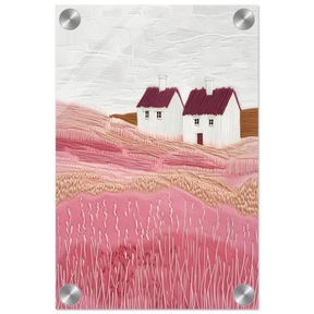 Blush Fields – Whimsical Countryside Charm - Acrylic Print - 20x30 cm / 8x12″ - 