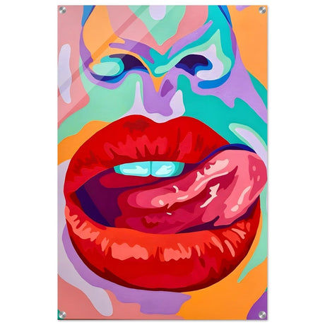 Bold Temptation | Pop Art, Abstract Expressionism Wall art Print - 60x90 cm / 24x36″ - Acrylic Print - 
