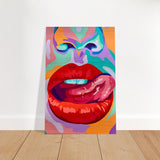 Bold Temptation | Pop Art, Abstract Expressionism Wall art Print - 40x60 cm / 16x24″ - Brushed Aluminum Print - 