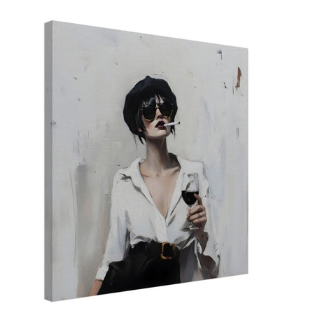 Bold & Unapologetic | Contemporary Figurative Painting Art Print - Canvas - 50x50 cm / 20x20″ - 