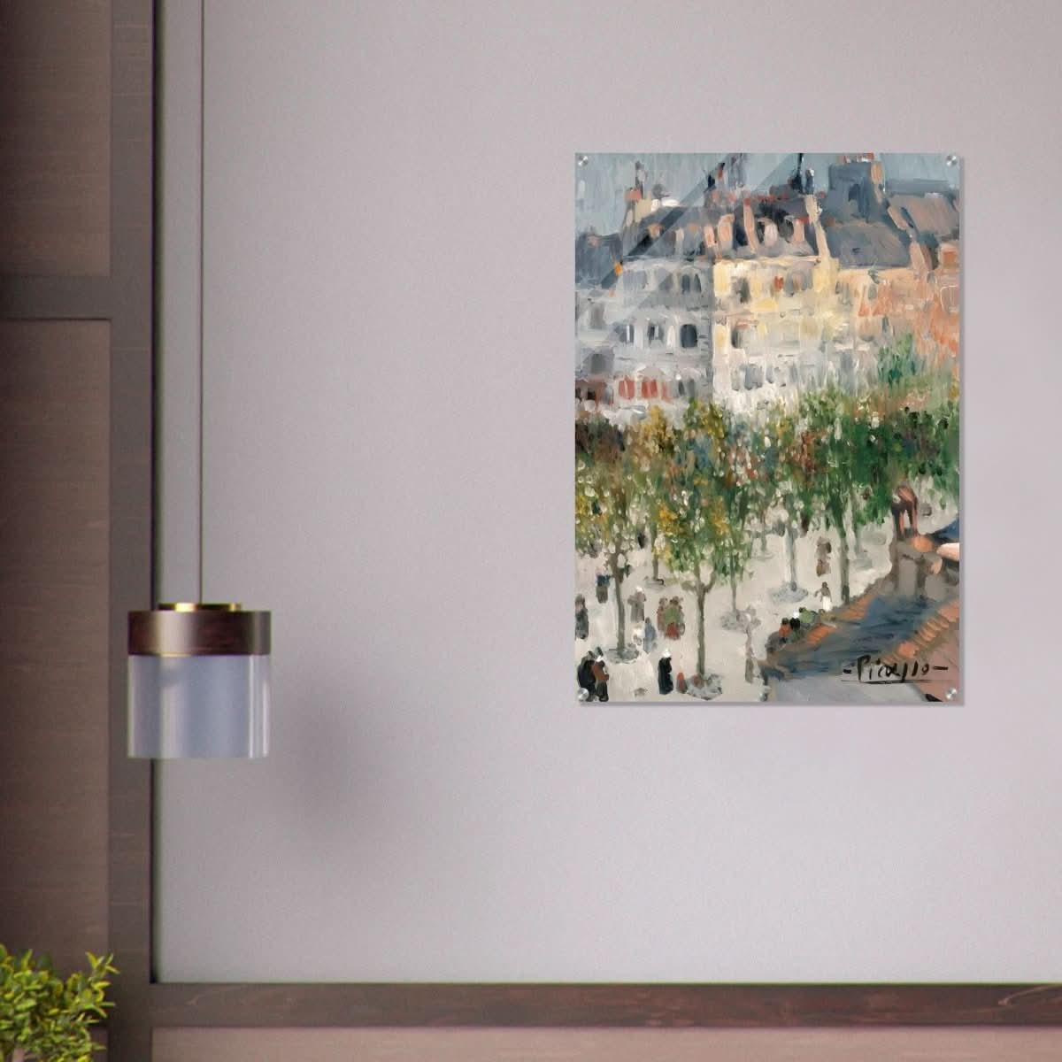 Boulevard de Clichy by Pablo Picasso 1901 - Aluminum Print - 30x45 cm / 12x18″ - 