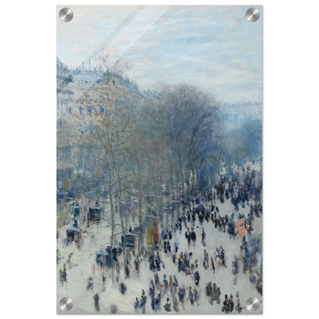 Boulevard des Capucines by Claude Monet | Vintage Wall art Print - Acrylic Print - 30x45 cm / 12x18″ - 
