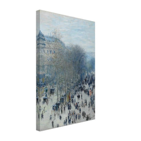 Boulevard des Capucines by Claude Monet | Vintage Wall art Print - Canvas - 30x45 cm / 12x18″ - 