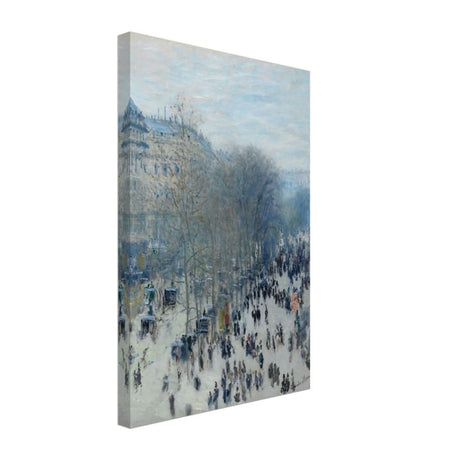 Boulevard des Capucines by Claude Monet | Vintage Wall art Print - Canvas - 30x45 cm / 12x18″ - 