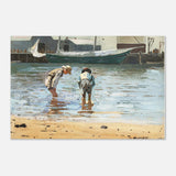 Boys Wading by Winslow Homer | Realism Wall art - Aluminum Print - 60x90 cm / 24x36″ - 