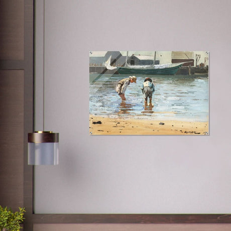 Boys Wading by Winslow Homer | Realism Wall art - Acrylic Print - 70x100 cm / 28x40″ - 
