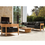 Bruce Outdoor Sofa - Black - Four - Seater - 