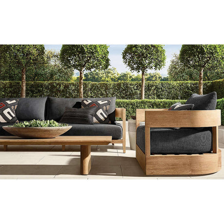 Bruce Outdoor Sofa - Mocha - Three - Seater - 