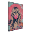 "Bubblegum Bardot" – Urban Pop Art Wall Print - Canvas - 50x75 cm / 20x30″ - 