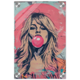"Bubblegum Bardot" – Urban Pop Art Wall Print - Acrylic Print - 20x30 cm / 8x12″ - 