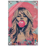 "Bubblegum Bardot" – Urban Pop Art Wall Print - Acrylic Print - 20x30 cm / 8x12″ - 