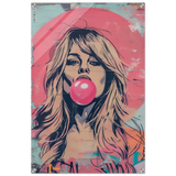 "Bubblegum Bardot" – Urban Pop Art Wall Print - Acrylic Print - 60x90 cm / 24x36″ - 