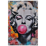 "Bubblegum Marilyn" – Pop Art Street Style Wall Print - Acrylic Print - 40x60 cm / 16x24″ - 