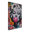 "Bubblegum Marilyn" – Pop Art Street Style Wall Print - Canvas - 40x60 cm / 16x24″ - 