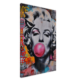 "Bubblegum Marilyn" – Pop Art Street Style Wall Print - Canvas - 60x90 cm / 24x36″ - 