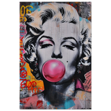 "Bubblegum Marilyn" – Pop Art Street Style Wall Print - Fine Art Poster - 60x90 cm / 24x36″ - 