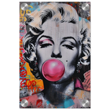 "Bubblegum Marilyn" – Pop Art Street Style Wall Print - Acrylic Print - 20x30 cm / 8x12″ - 
