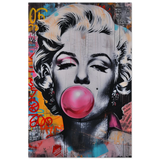 "Bubblegum Marilyn" – Pop Art Street Style Wall Print - Fine Art Poster - 40x60 cm / 16x24″ - 