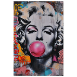 "Bubblegum Marilyn" – Pop Art Street Style Wall Print - Fine Art Poster - 30x45 cm / 12x18″ - 