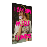 "Bubblegum Venus – I Can Buy Myself Flowers" | Pop Art Renaissance Remix - Canvas - 40x60 cm / 16x24″ - 