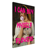 "Bubblegum Venus – I Can Buy Myself Flowers" | Pop Art Renaissance Remix - Canvas - 60x90 cm / 24x36″ - 
