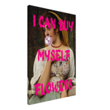 "Bubblegum Venus – I Can Buy Myself Flowers" | Pop Art Renaissance Remix - Canvas - 50x75 cm / 20x30″ - 