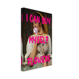 "Bubblegum Venus – I Can Buy Myself Flowers" | Pop Art Renaissance Remix - Canvas - 20x30 cm / 8x12″ - 