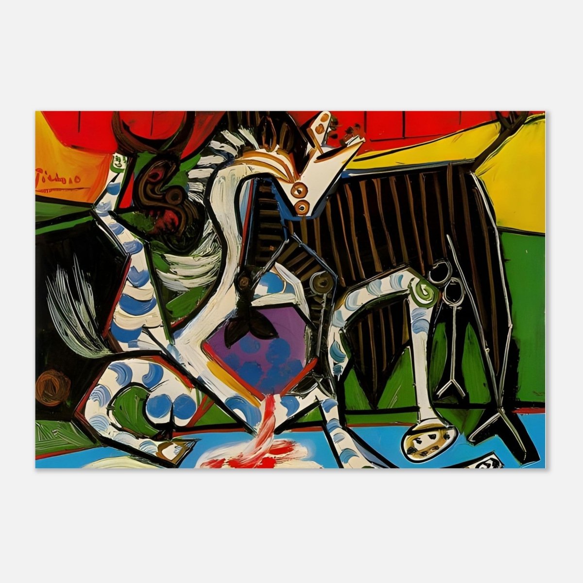Bullfight by Pablo Picasso 1934 - Aluminum Print - 70x100 cm / 28x40″ - 
