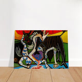 Bullfight by Pablo Picasso 1934 - Brushed Aluminum Print - 70x100 cm / 28x40″ - 
