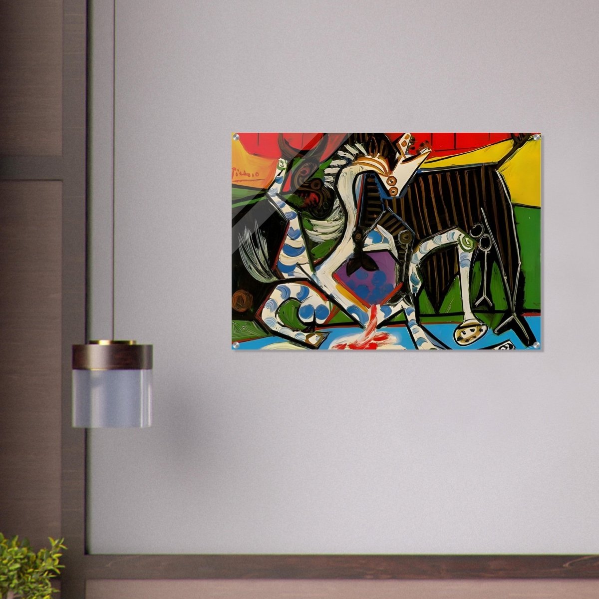 Bullfight by Pablo Picasso 1934 - Acrylic Print - 70x100 cm / 28x40″ - 