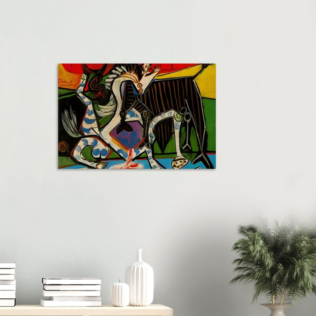 Bullfight by Pablo Picasso 1934 - Wood Prints - 50x75 cm / 20x30″ - 20 mm