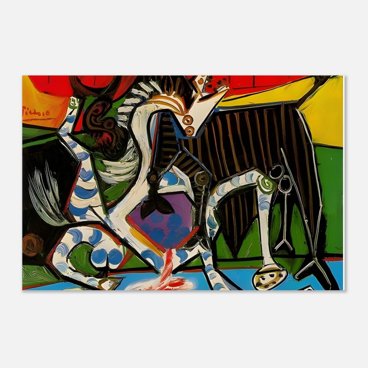 Bullfight by Pablo Picasso 1934 - Aluminum Print - 30x45 cm / 12x18″ - 