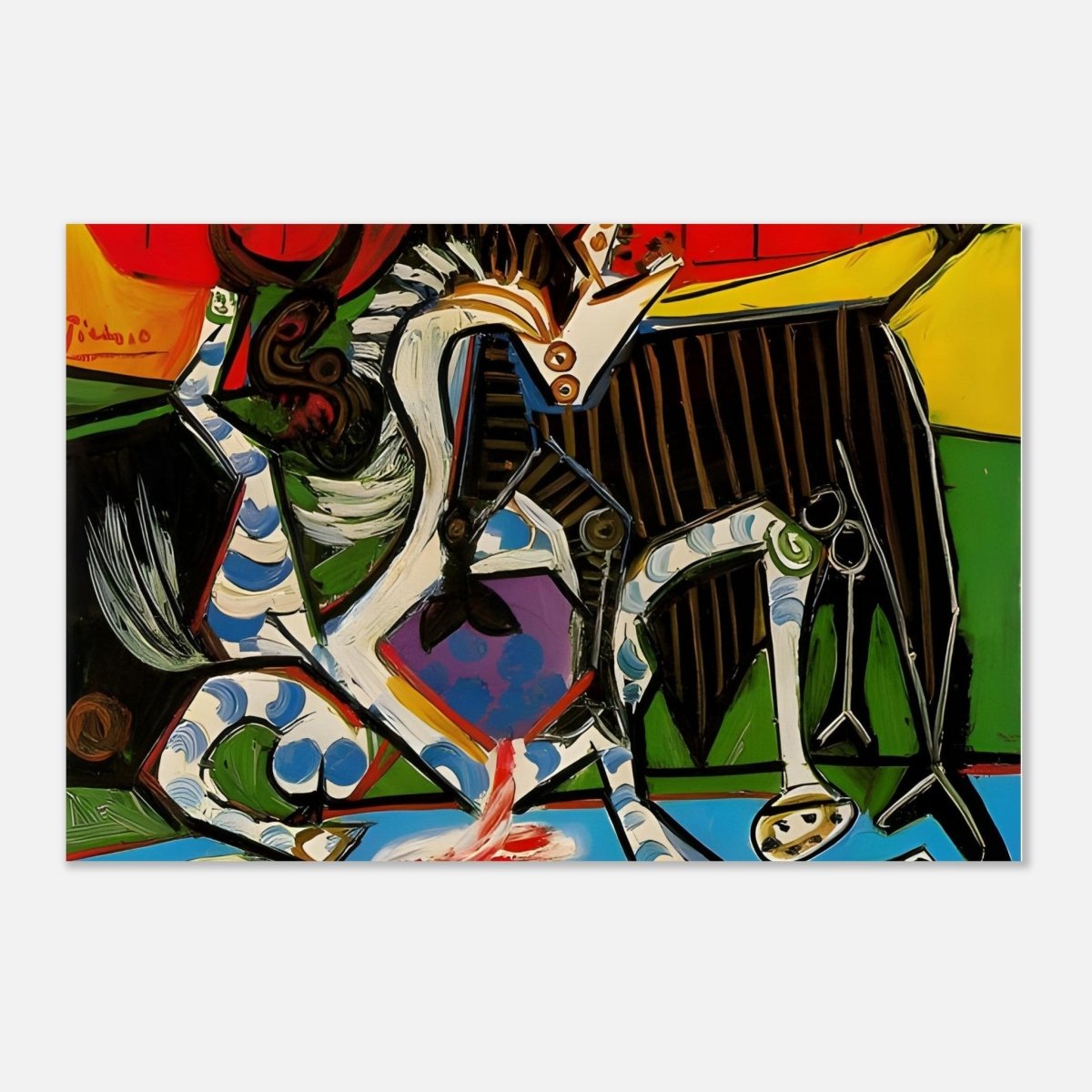 Bullfight by Pablo Picasso 1934 - Aluminum Print - 40x60 cm / 16x24″ - 