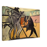 Bullfight | Pablo Picasso – A Masterpiece of Cubism & Expressionism - 40x60 cm / 16x24″ - Canvas - 