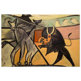 Bullfight | Pablo Picasso – A Masterpiece of Cubism & Expressionism - 30x45 cm / 12x18″ - Wood Prints - 