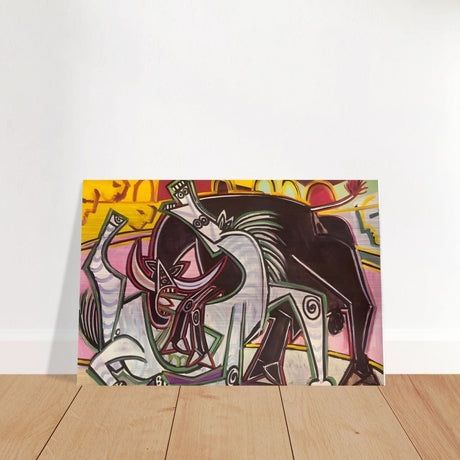 Bullfighting Cubism wall art print Pablo Picasso 1934 - Brushed Aluminum Print - 30x45 cm / 12x18″ - 