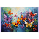 Butterfly Symphony | Contemporary Figurative Wildlife Art | Abstract Realism with Butterflies - Aluminum Print - 30x45 cm / 12x18″ - 