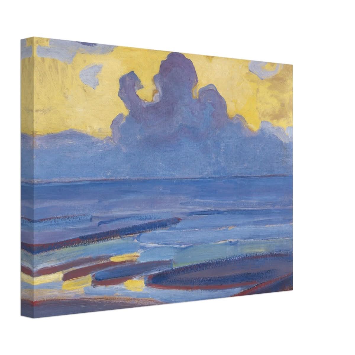 By The Sea 1909 by Piet Mondrian | Vintage wall art print - Canvas - 30x40 cm / 12x16″ - 