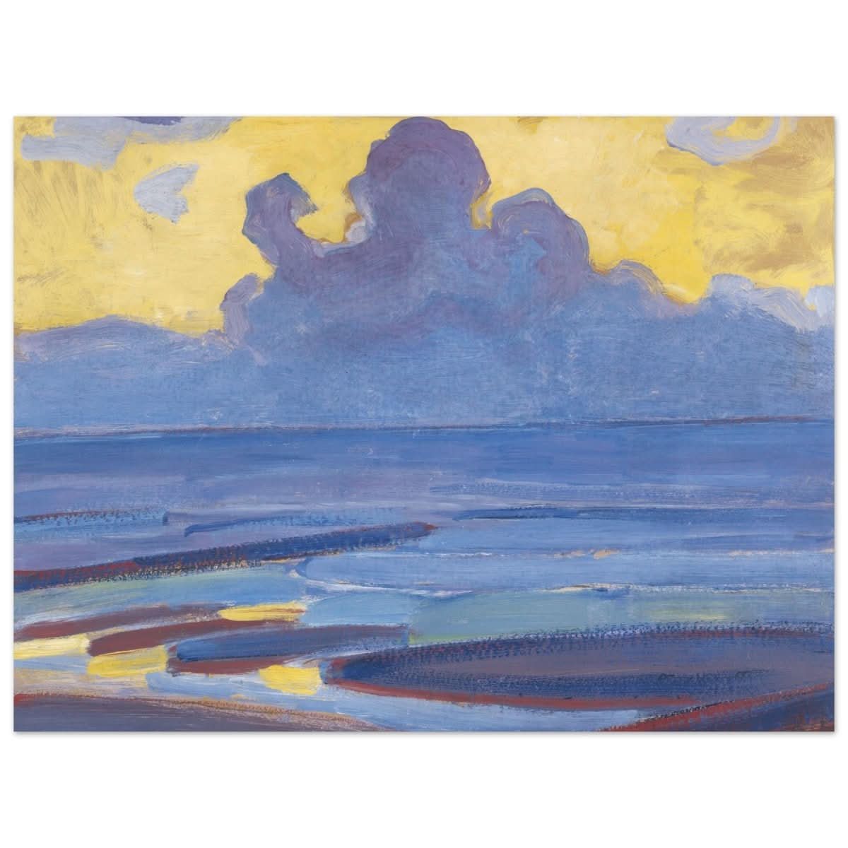 By The Sea 1909 by Piet Mondrian | Vintage wall art print - Aluminum Print - 30x40 cm / 12x16″ - 