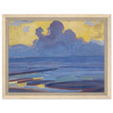 By The Sea 1909 by Piet Mondrian | Vintage wall art print - Framed Canvas - 30x40 cm / 12x16″ - Wood frame