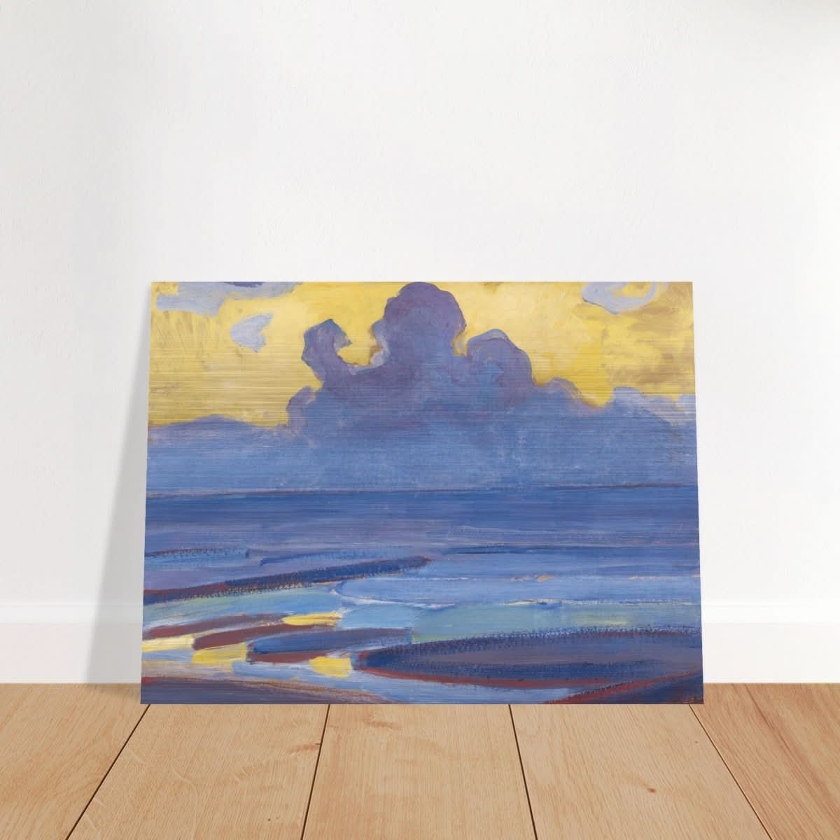 By The Sea 1909 by Piet Mondrian | Vintage wall art print - Brushed Aluminum Print - 60x80 cm / 24x32″ - 