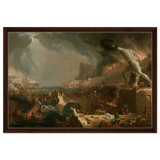 the course of empire destruction by thomas cole classic historical art print30x45 cm / 12x18″Wood Prints